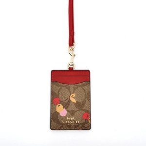 Coach Lanyard Red Cherry 🍒 Premium Limited Signature Collection